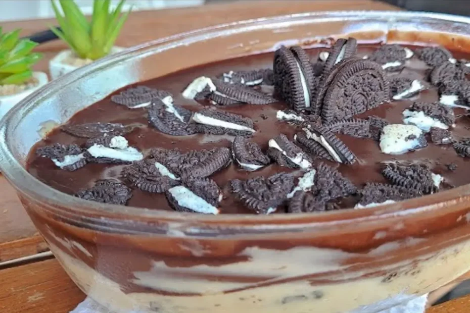 Bombom de Oreo na travessa