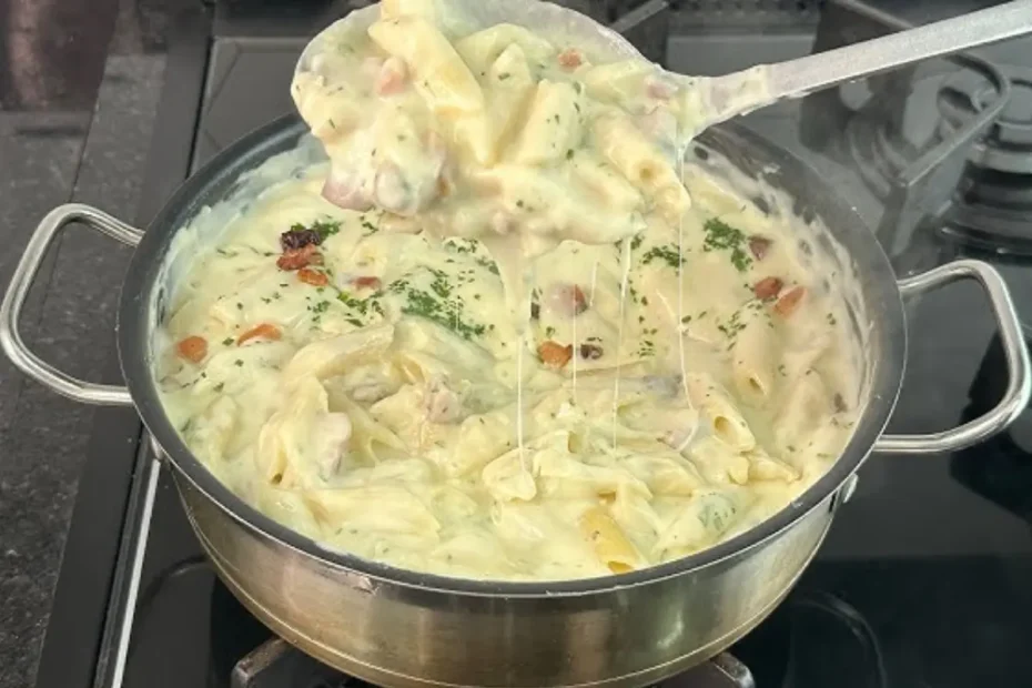 Macarrão Cremoso com Creme de Batata