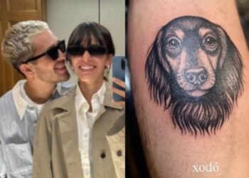 João Guilherme tatua homenagem a pet que adotou com Bruna