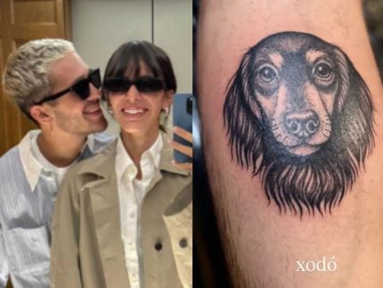 João Guilherme tatua homenagem a pet que adotou com Bruna