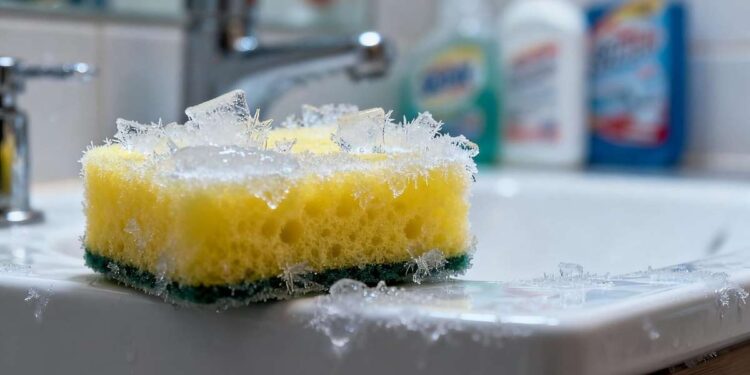 Truque da esponja congelada: a nova mania para deixar seu banheiro brilhando