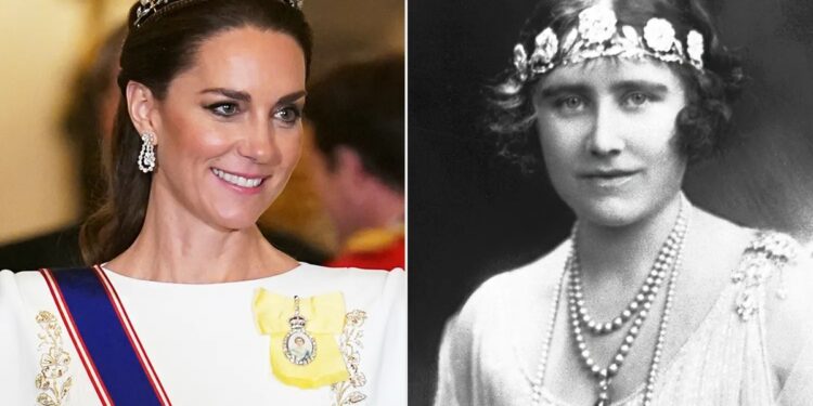 Tiara esquecida ressurge: Kate Middleton desenterra joia real centenária