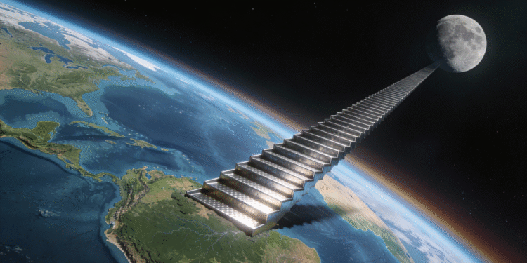 Distância Astronômica: Qual Seria o Tamanho de uma Escada do Brasil até a Lua?