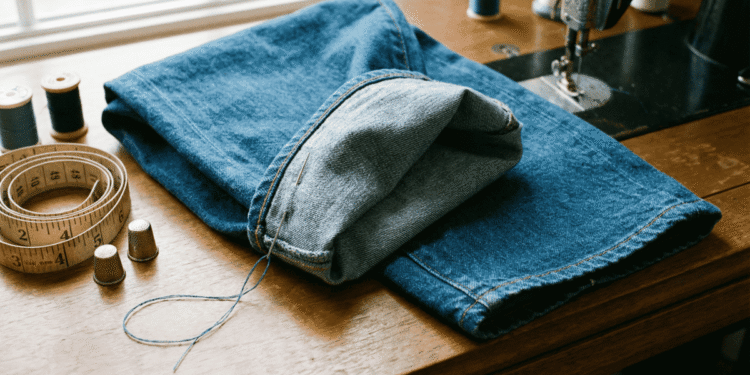 Como Ajustar Barra de Calça Jeans Preservando o Acabamento de Fábrica
