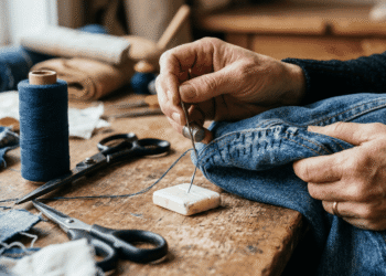 Como Utilizar Sabonete Seco para Facilitar a Costura em Tecidos Pesados