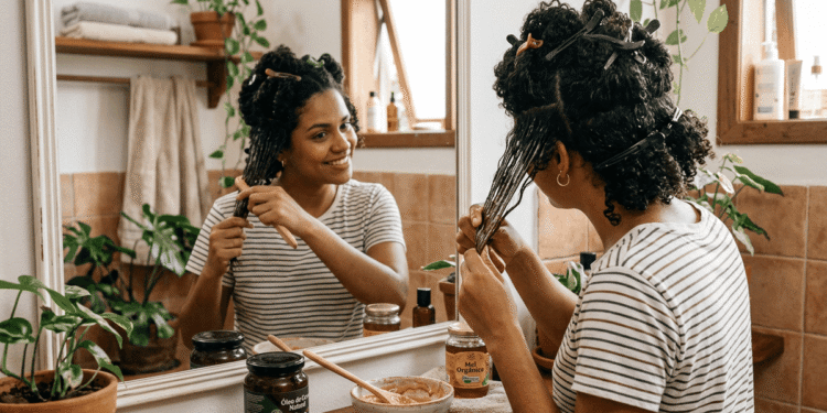 Mistura de Mel e Óleo de Coco Revitaliza Cabelos Ressecados em Apenas Uma Aplicação