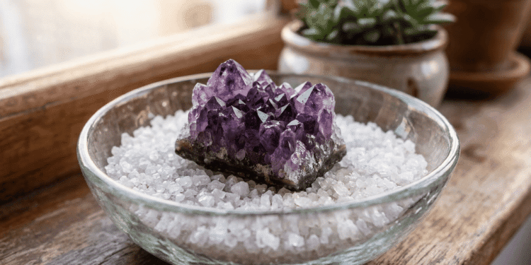 Como Usar Sal Grosso para Preservar o Brilho da Ametista