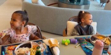 Neymar Compartilha ‘Almoço de Princesas’ com Filhas Mavie e Helena