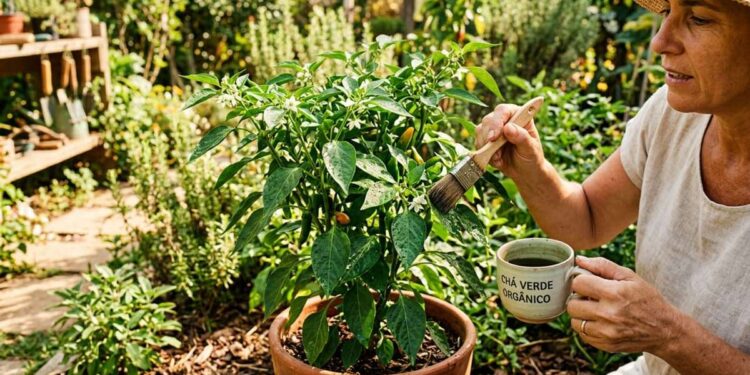 Como Utilizar Chá Verde da China para Proteger Plantas do Calor