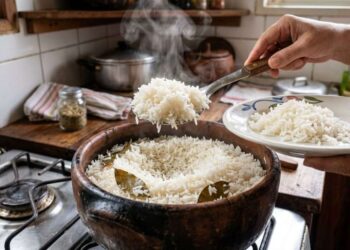 Chef Juanjo López Revela Técnica para Arroz Branco Saboroso com Alho, Louro e Caldo