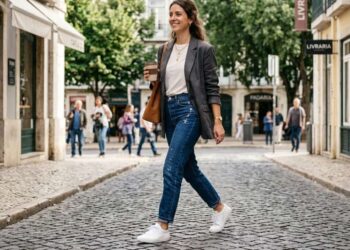 Tênis Coloridos Dominam o Estilo com Jeans em 2023