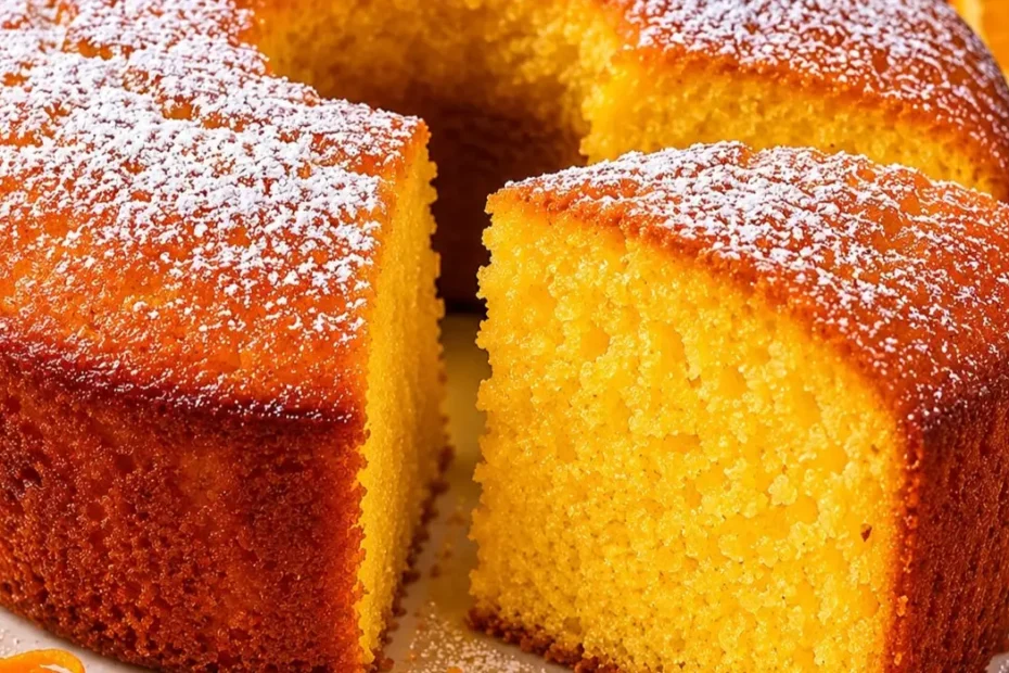 bolo de laranja fofinho de liquidificador